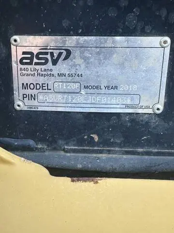 2018 ASV RT-120